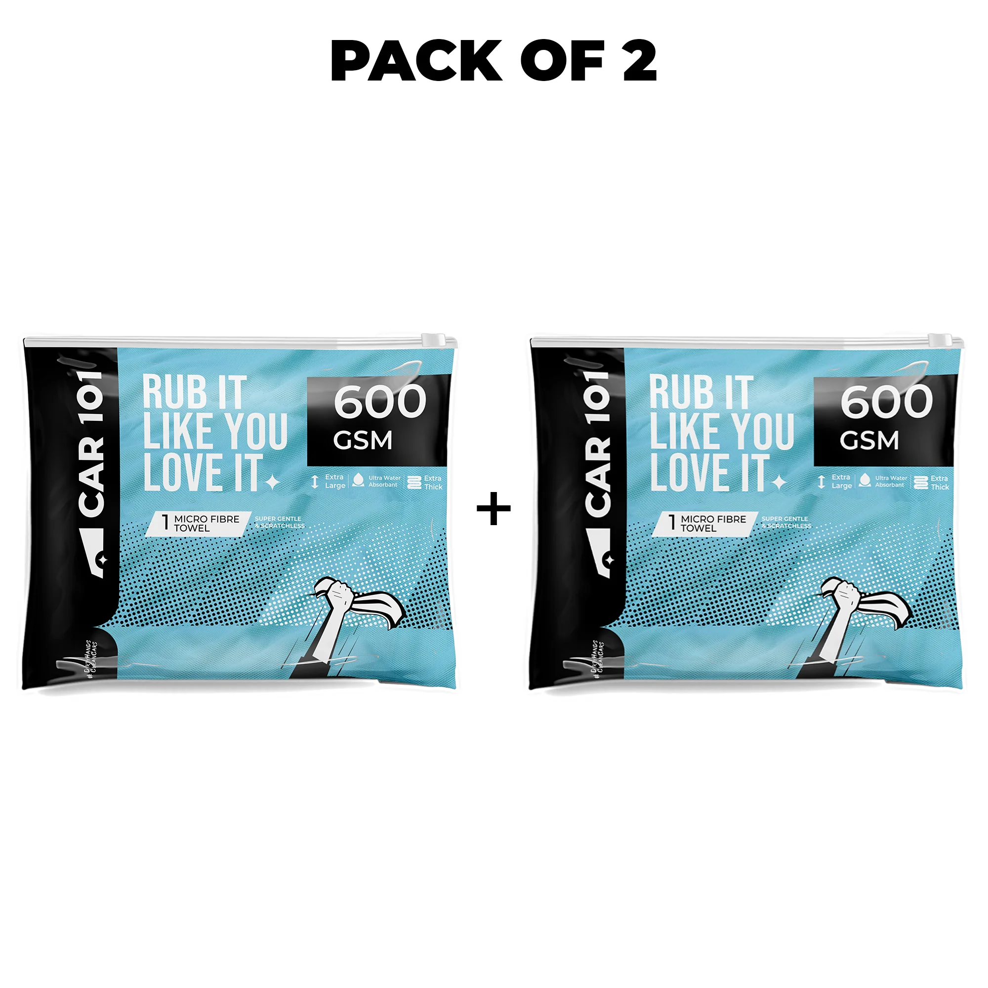 CAR101 600 GSM Twisted Loop Drying Towel - Image 10