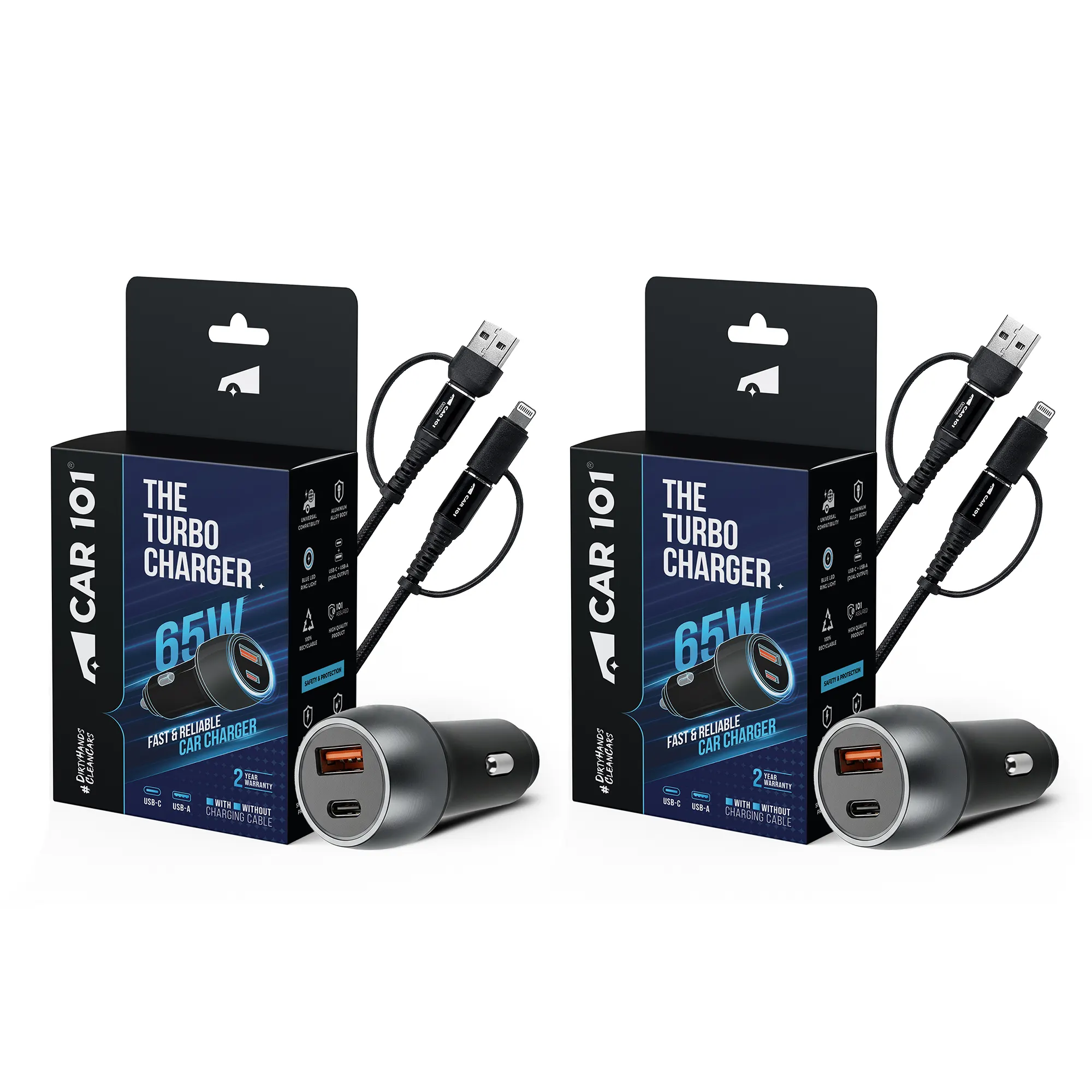 CAR101 Turbo Fast 65W Car Charge with 4 in 1 Cable - Image 11