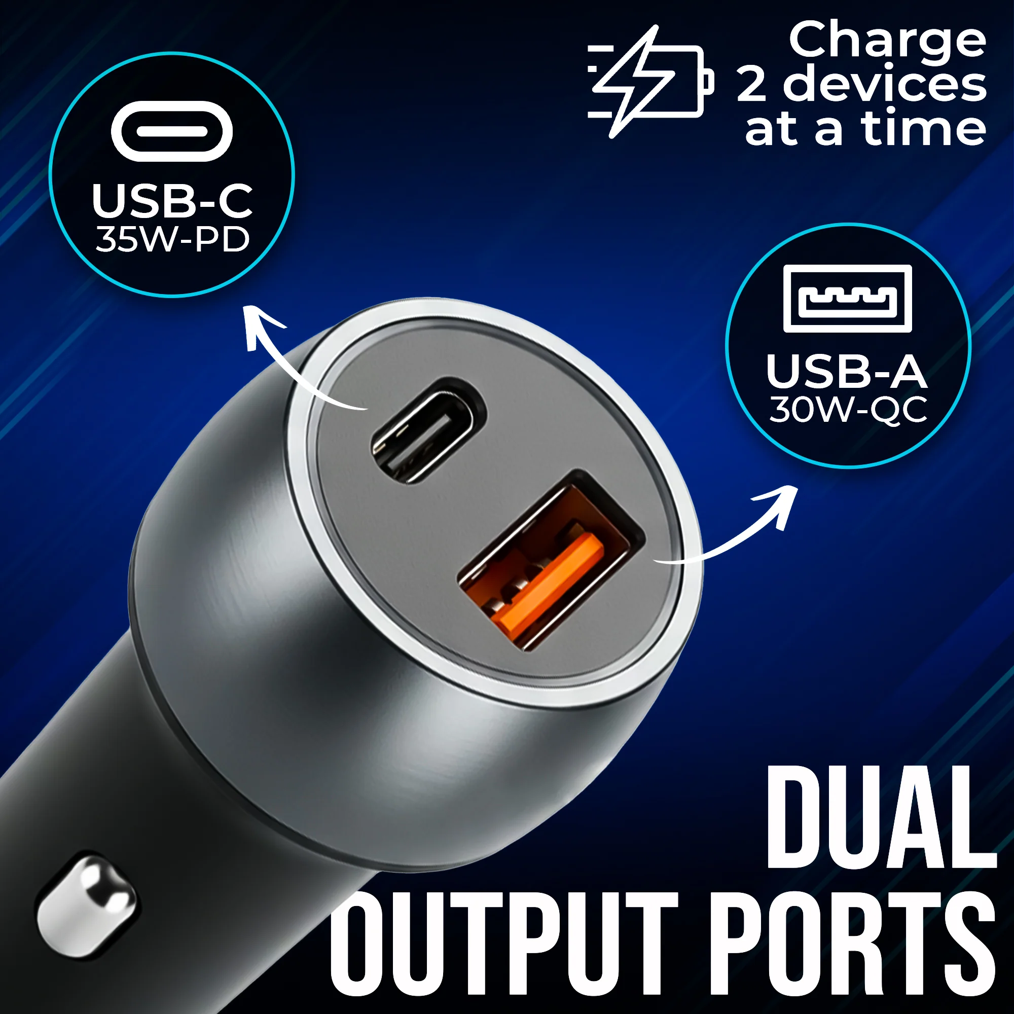 CAR101 Turbo Fast 65W Car Charger - Image 4