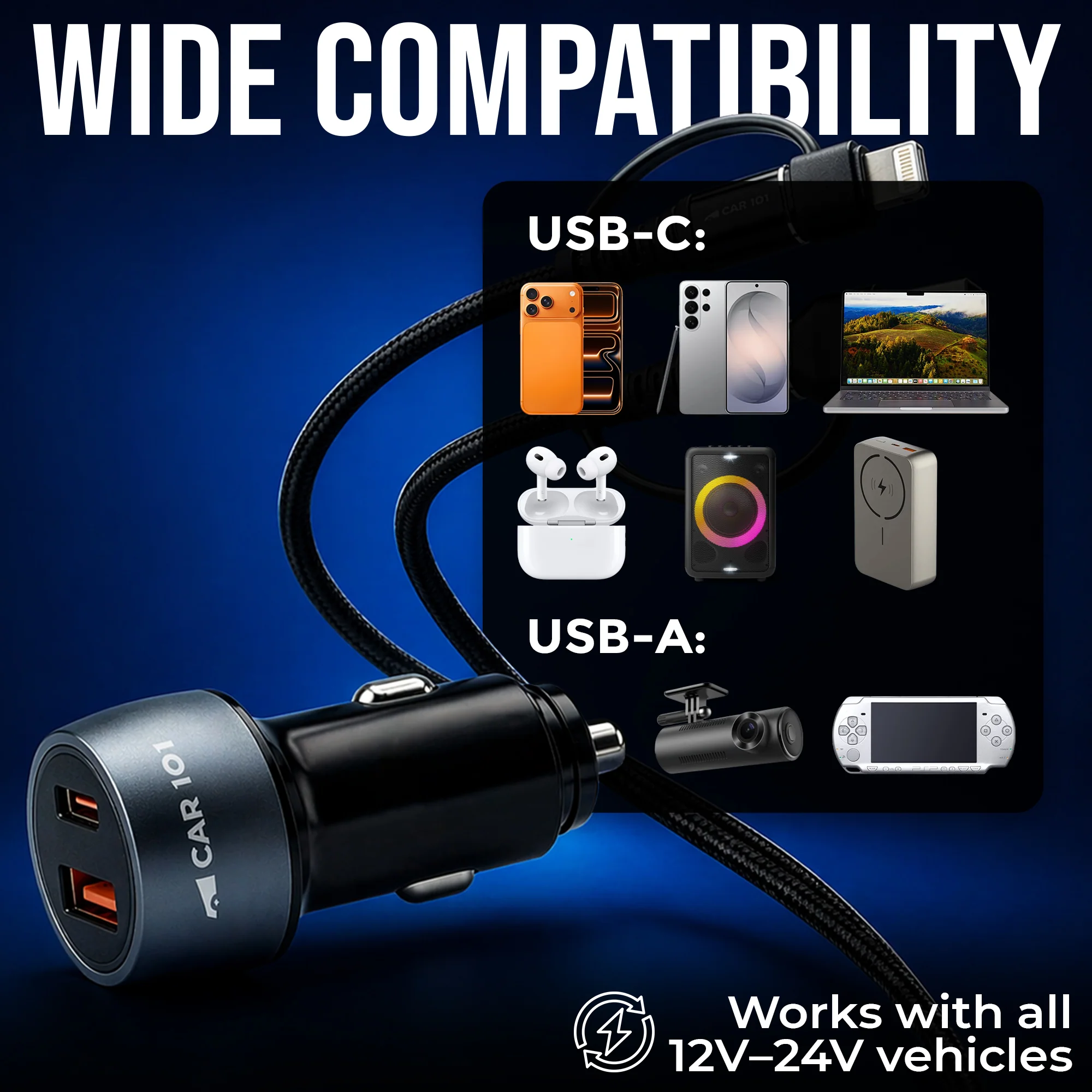 CAR101 Turbo Fast 65W Car Charger - Image 7