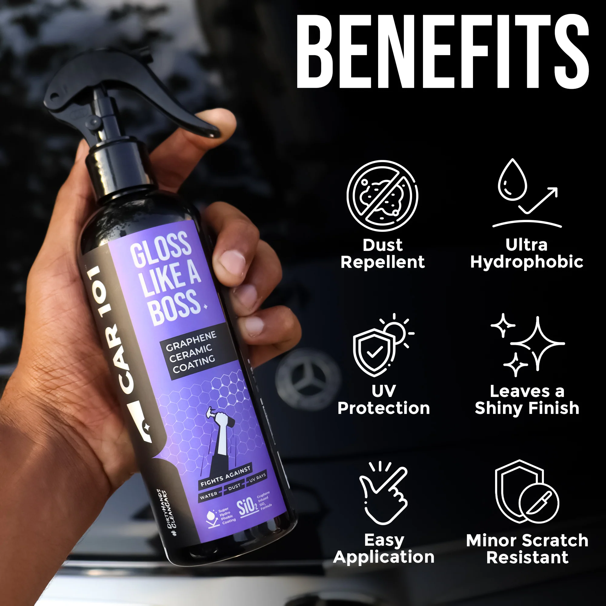 CAR101 Graphene Ceramic Spray Coating 300ml - Image 3