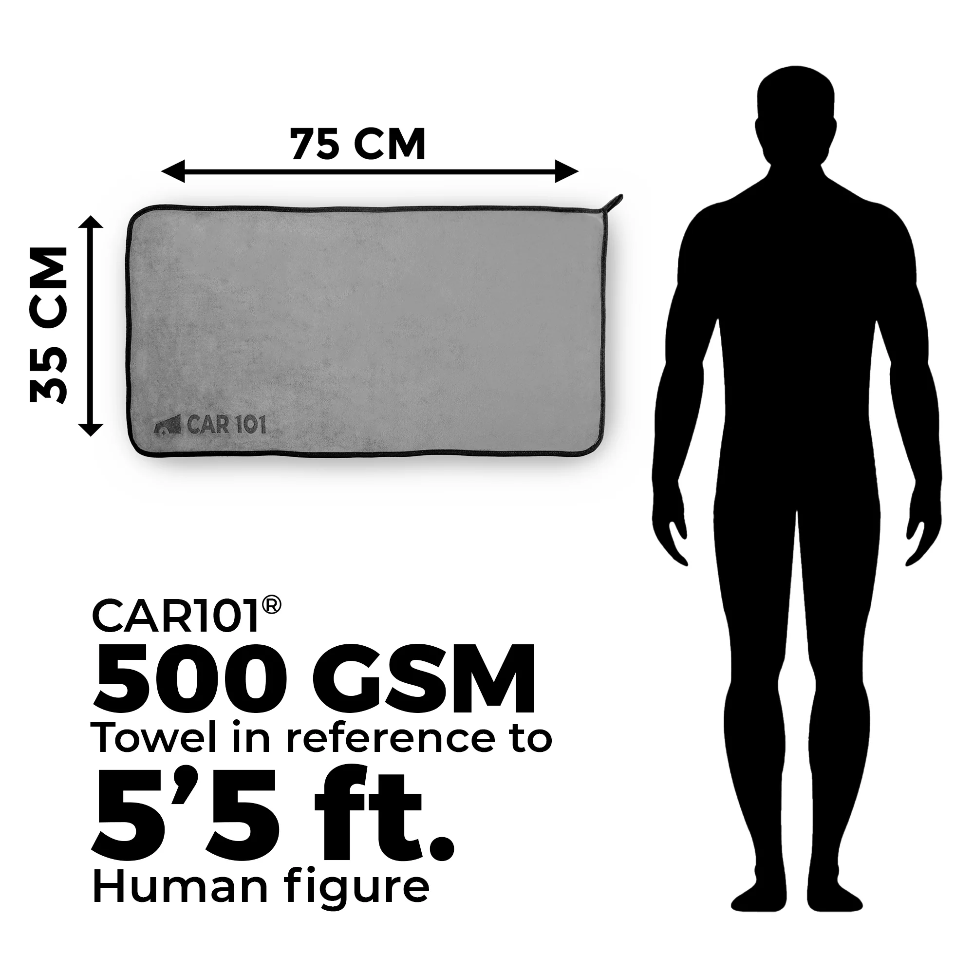 CAR101 500 GSM Microfiber Towel - Image 3