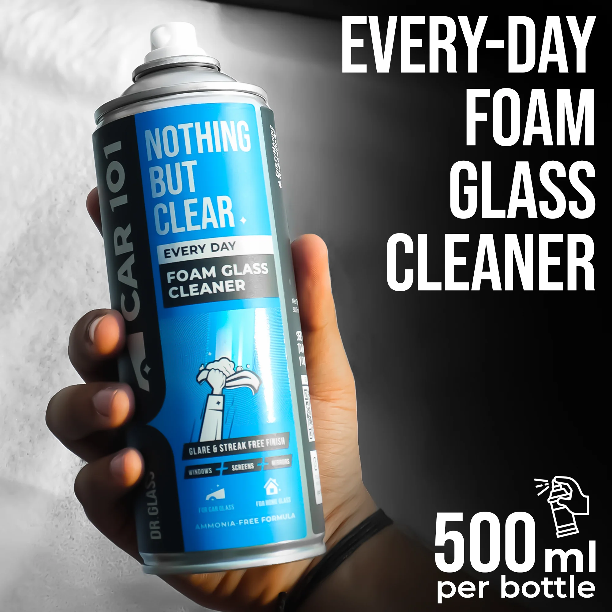 CAR 101 Foam Glass Cleaner 500ml - Image 2
