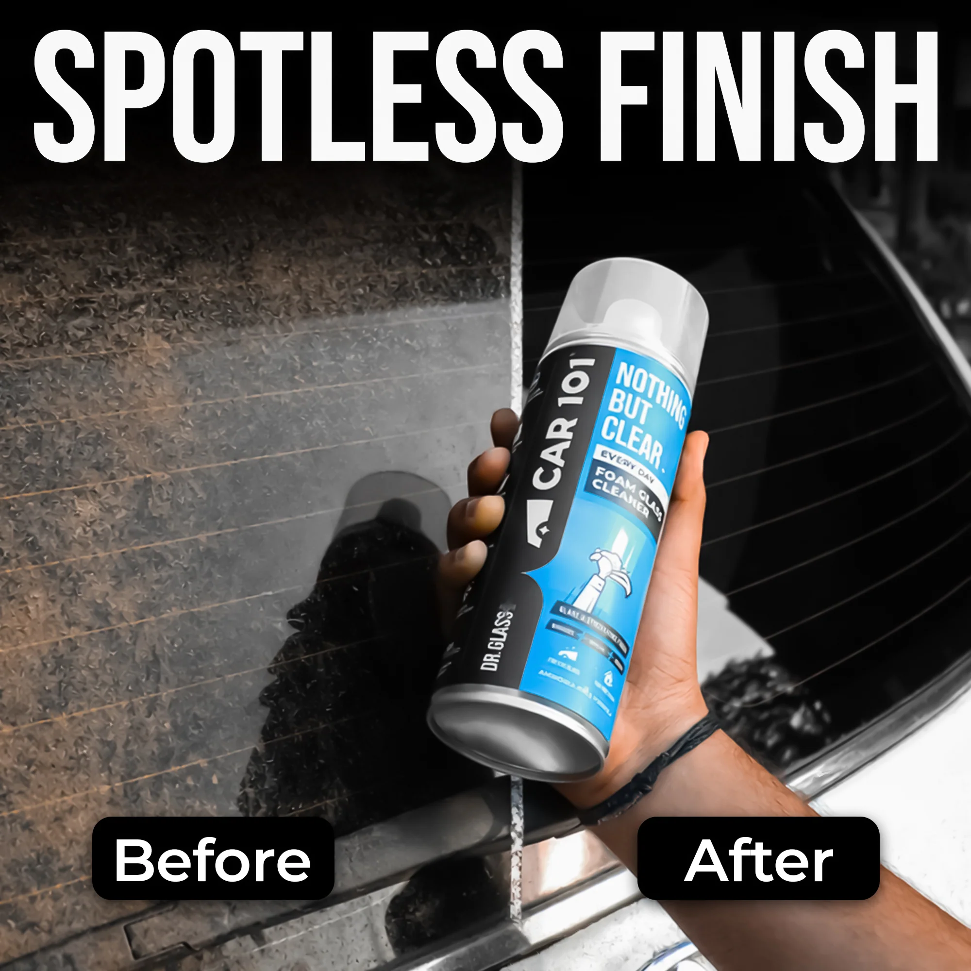 CAR 101 Foam Glass Cleaner 500ml - Image 3