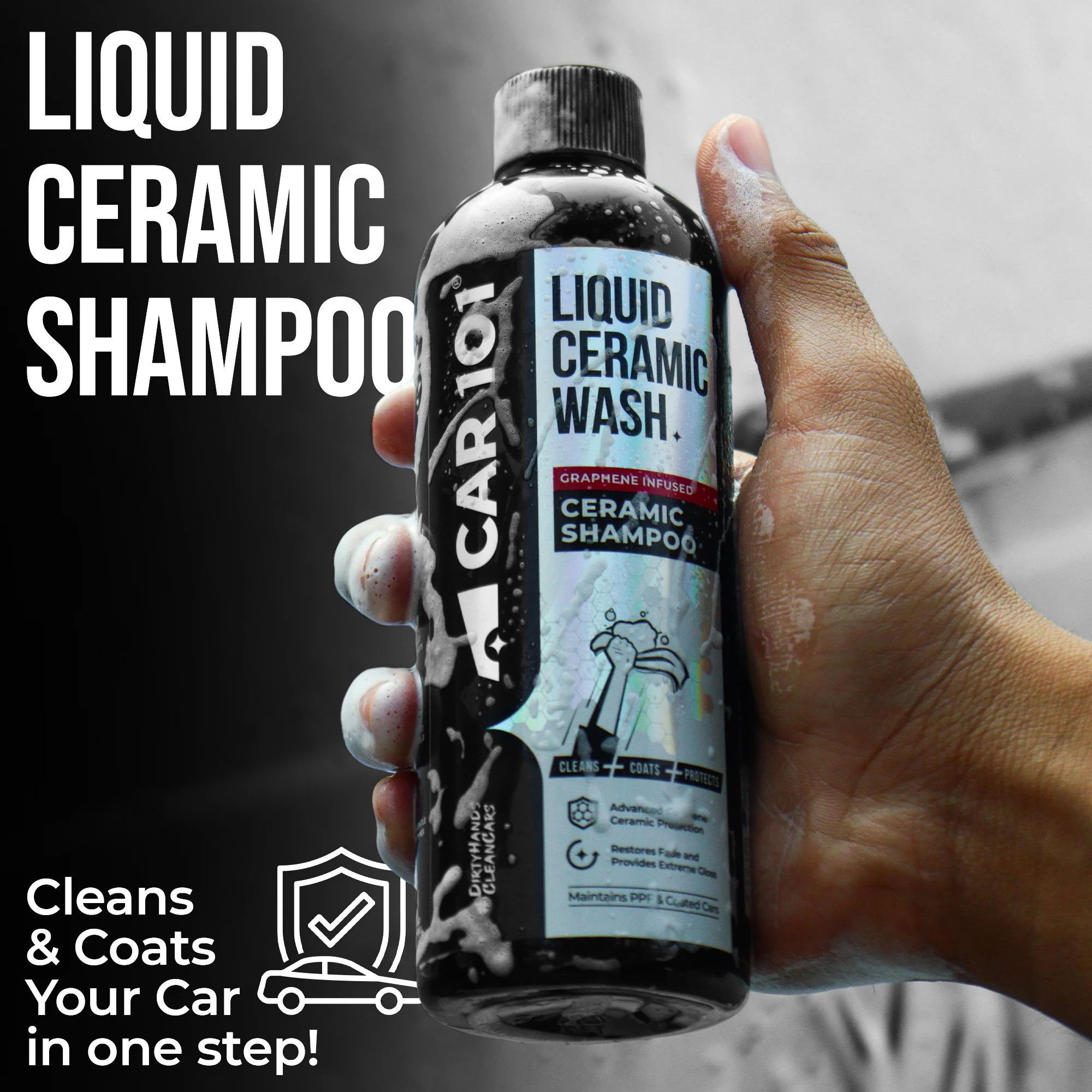 CAR101 Graphene Ceramic Shampoo - 2 in 1 Effect | Coating + Shampoo - Image 3