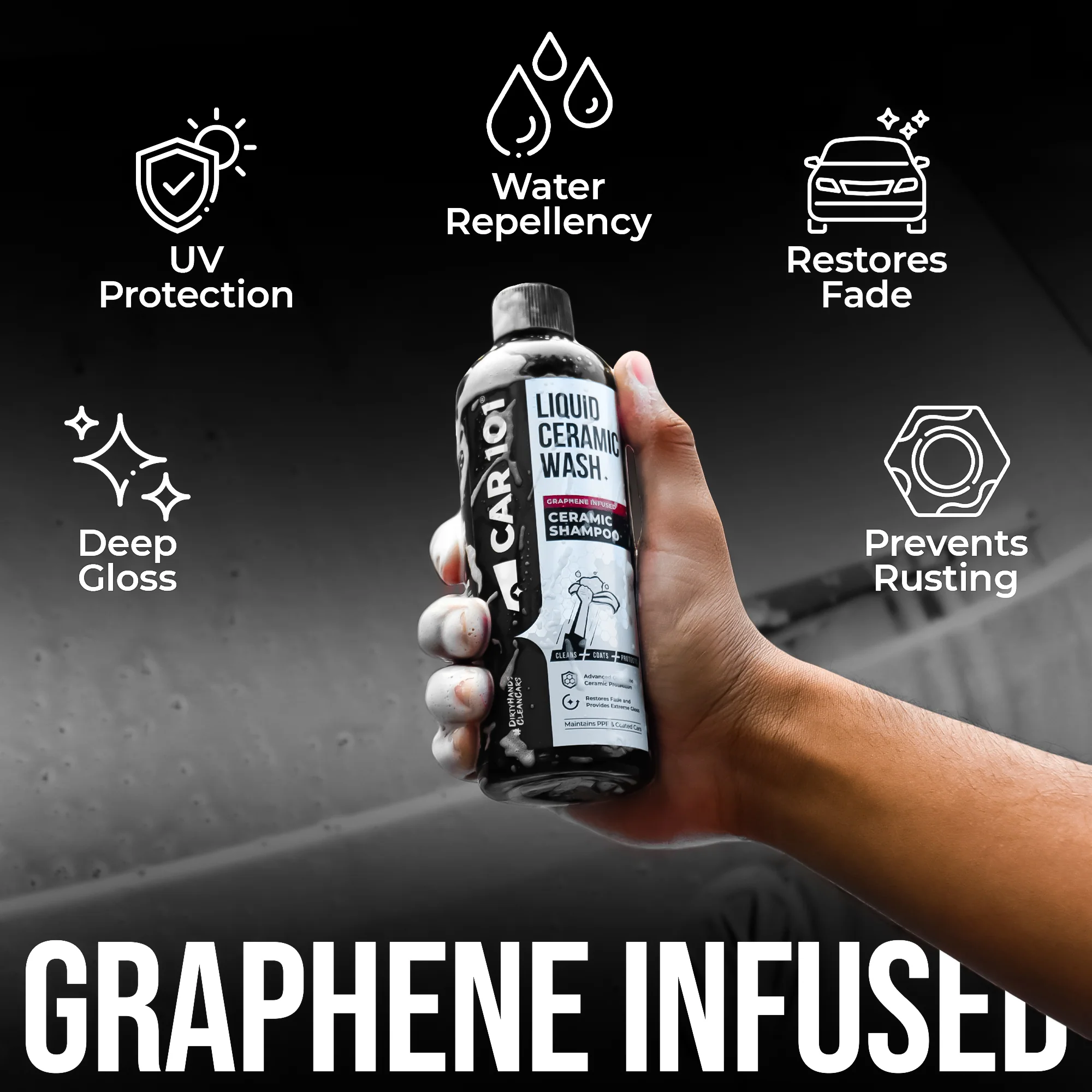 CAR101 Graphene Ceramic Shampoo - 2 in 1 Effect | Coating + Shampoo - Image 7