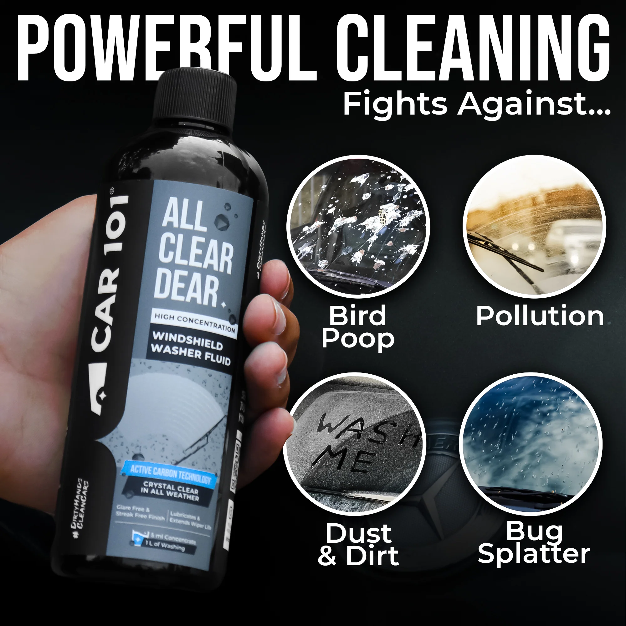 CAR101 Windshield Washer Concentrate 300ml - Use only 5ml per litre - Image 5