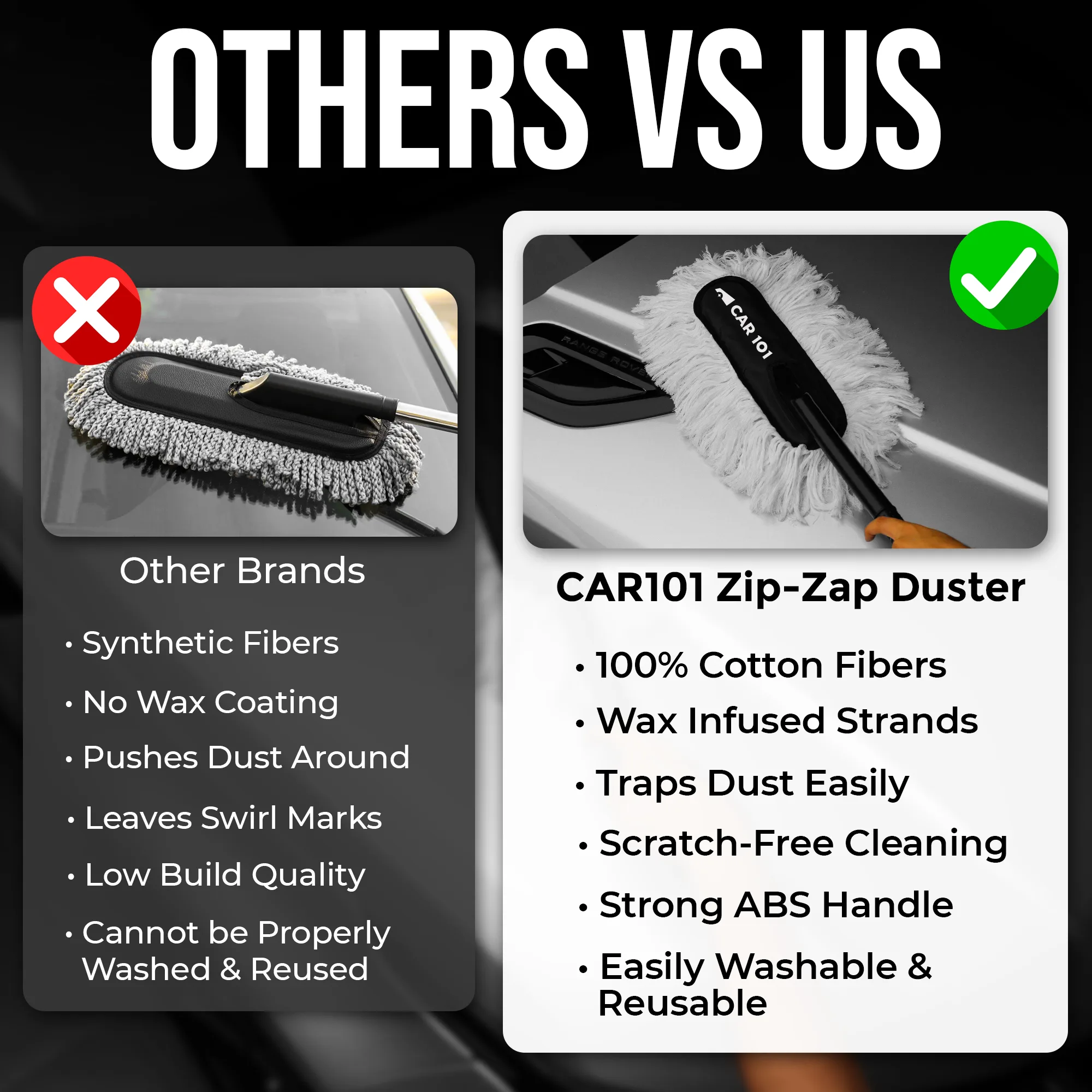 CAR101 ZIP ZAP Car Duster (with Ceramic Wax infused fibres) - Image 5
