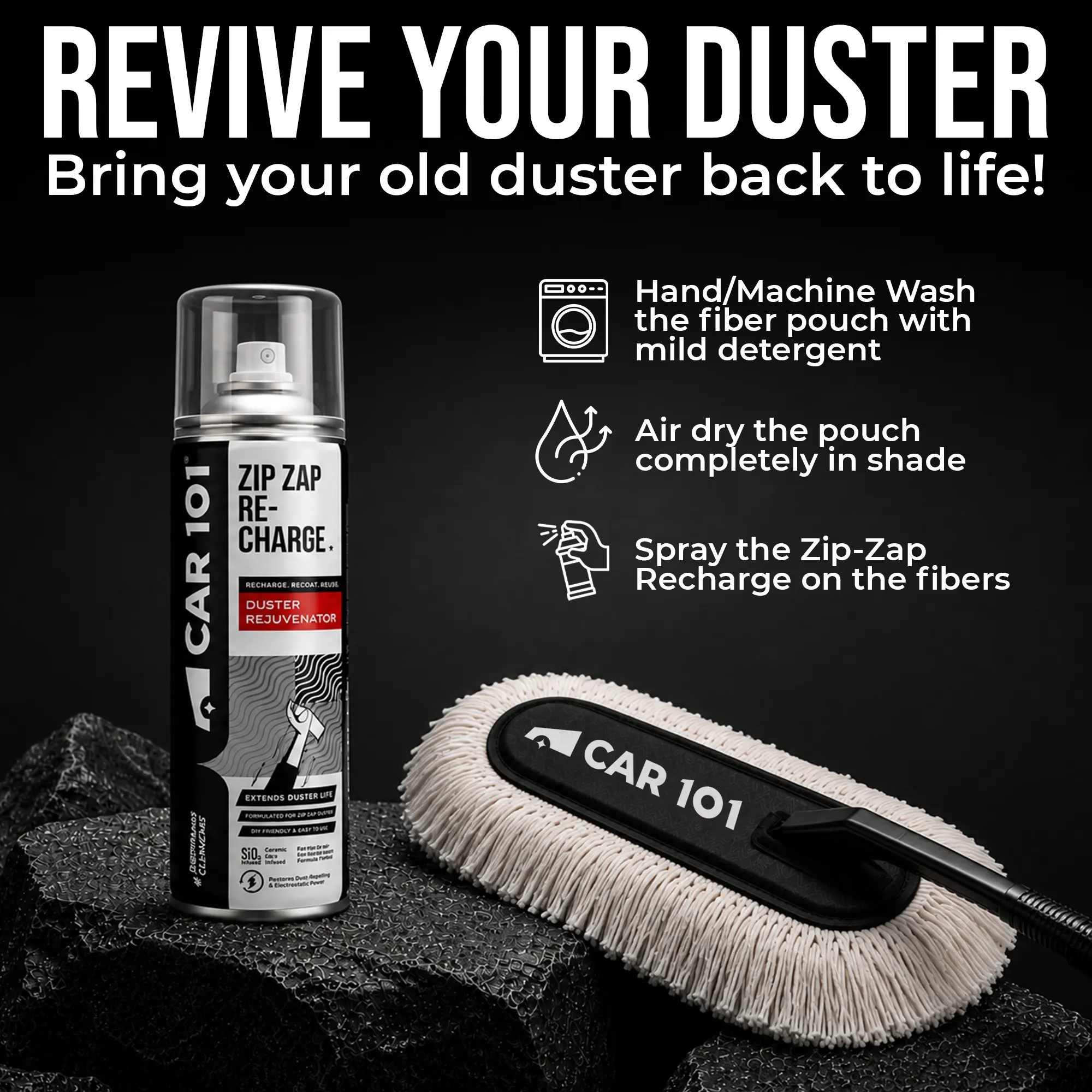 CAR101 ZIP ZAP Car Duster (with Ceramic Wax infused fibres) - Image 9