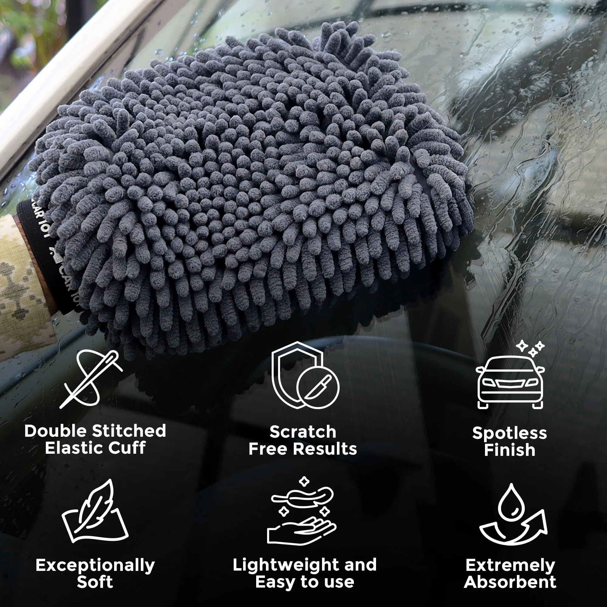 Vehicle Cleaning Kit - Car Washer, Foam Car Shampoo & Wash Mitt Combo - Image 8