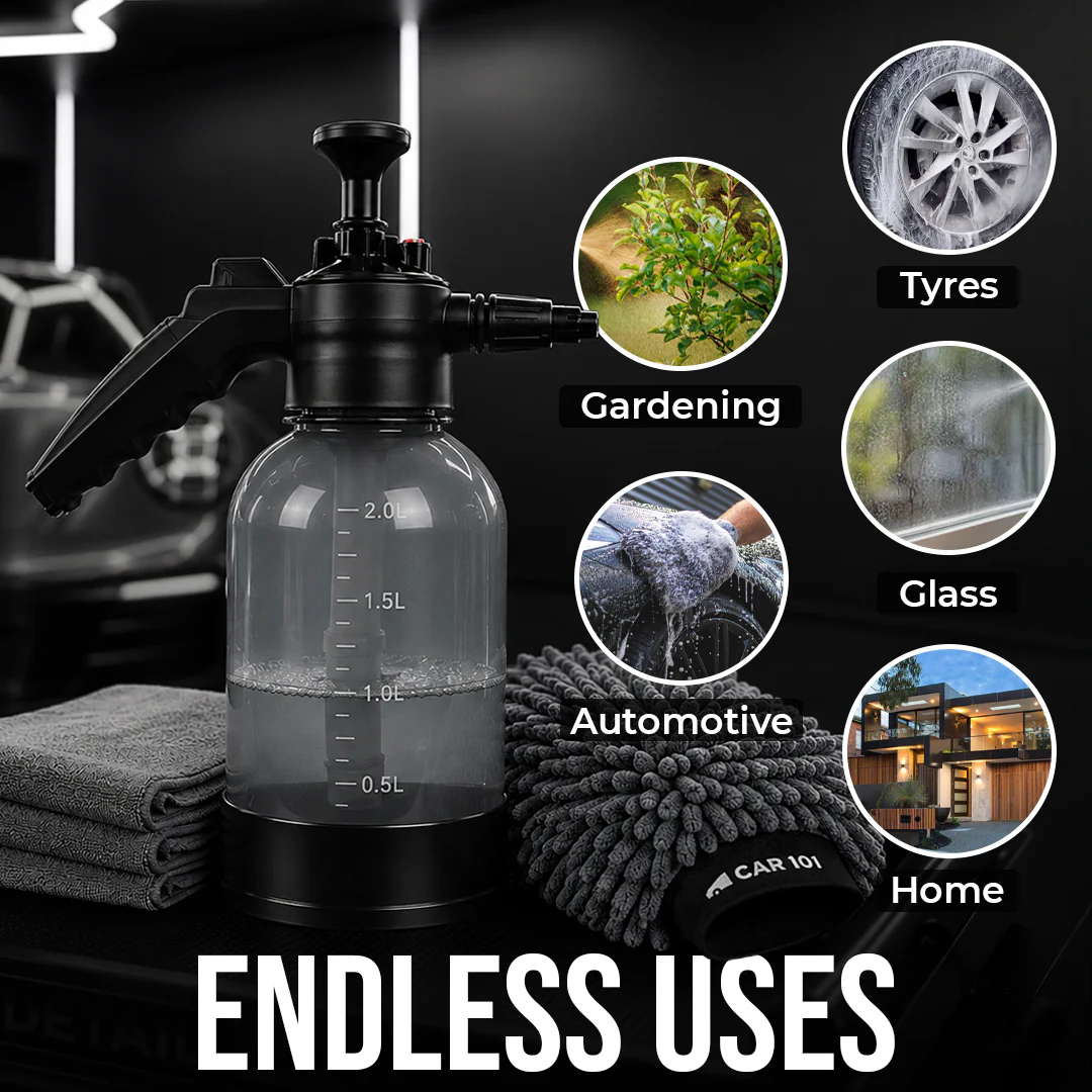 Foaming Sprayer | Multipurpose Sprayer 2L | Adjustable Nozzle | For Gardening, Car & Bike Wash - Image 4