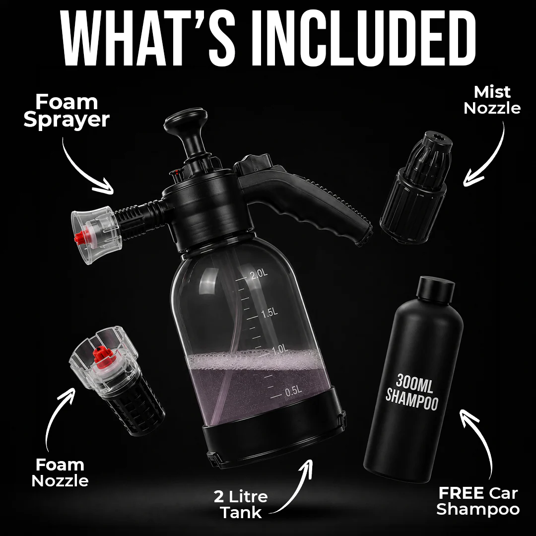 Foaming Sprayer | Multipurpose Sprayer 2L | Adjustable Nozzle | For Gardening, Car & Bike Wash - Image 6