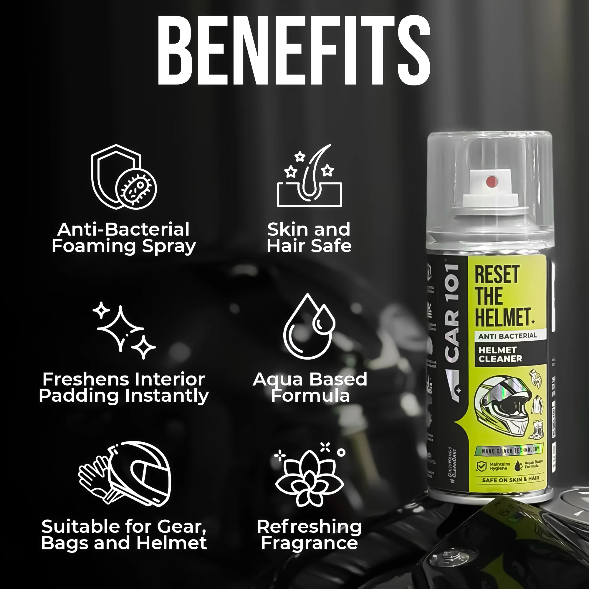 Helmet & Gear Cleaner with Microfiber towel - Image 3