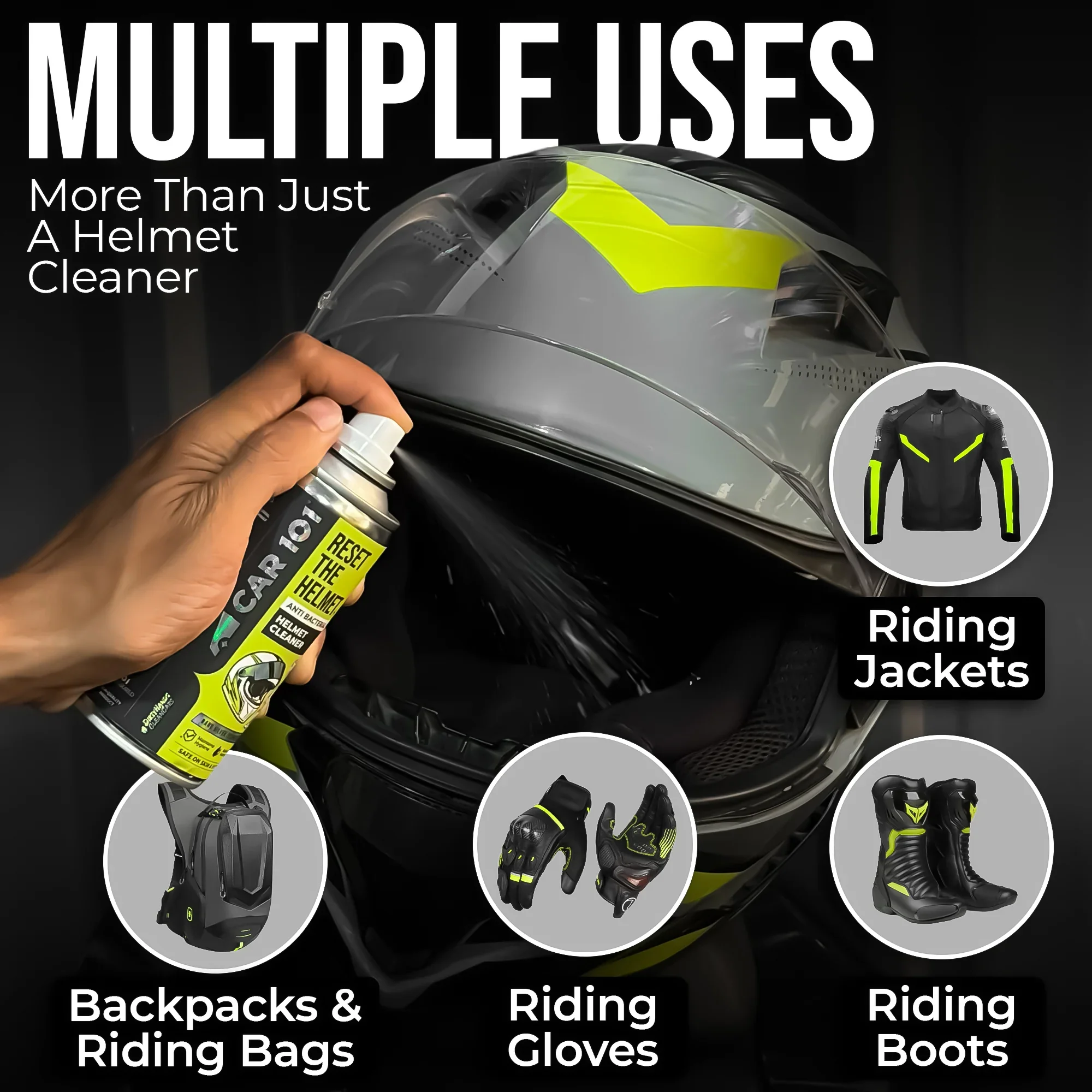 Helmet & Gear Cleaner with Microfiber towel - Image 5