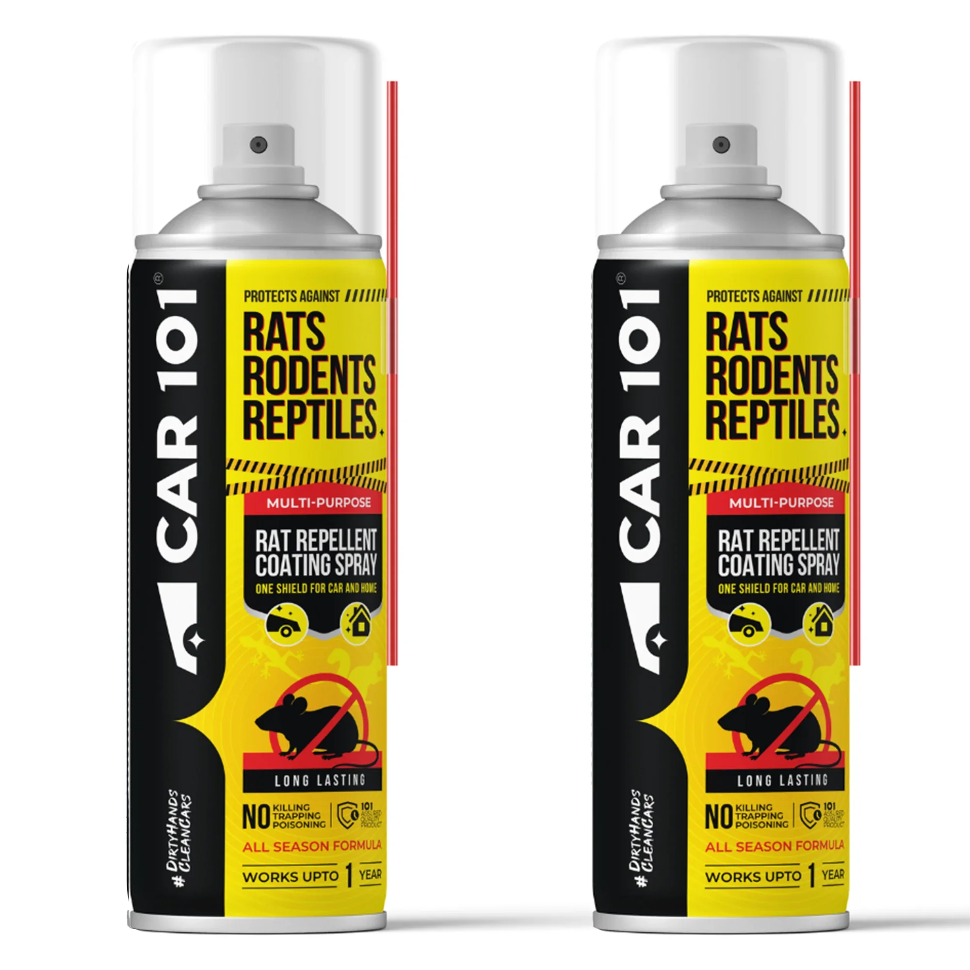 CAR101 Car Rat Repellent Spray | Anti Rat & Rodent Spray for Engine & Wiring Protection | Long Lasting Rat Protection for Cars & Bikes - Image 13