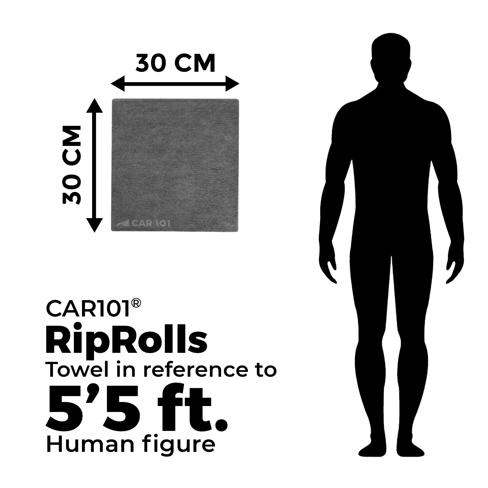 CAR101 Rip Rolls | 220 GSM Microfiber Towel Roll | 20 Units/Roll of tearable & reusable microfibre towels. - Image 6